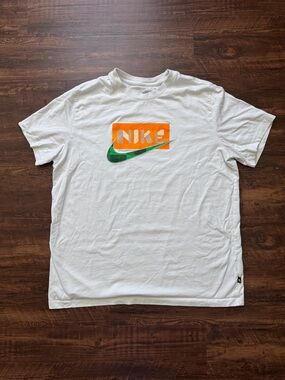 Nike Sportswear Printed Appliquéd Swoop Cotton-Jersey T-Shirt